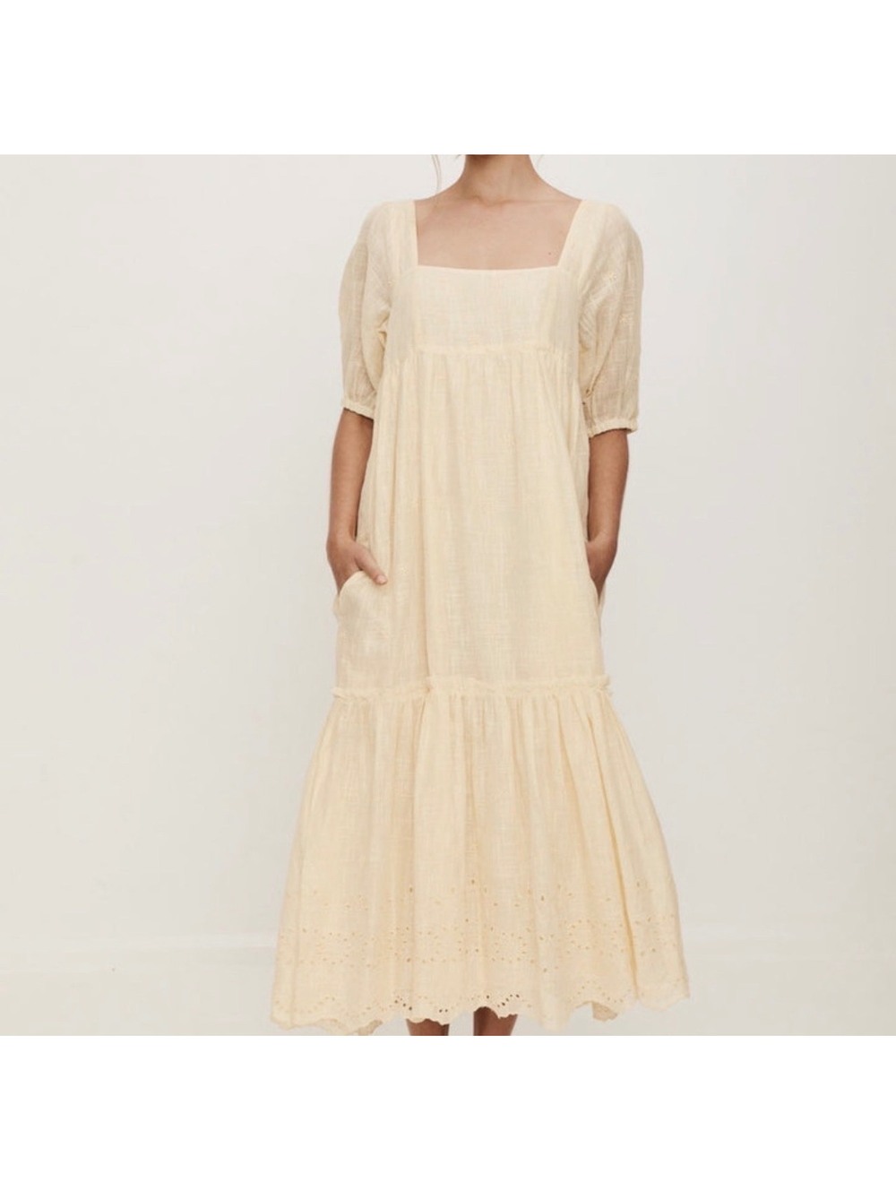 Hire Holly Maxi Sun Dress | Saint Helena | yellow